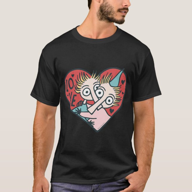 Red Mymble & Co Skidåkning Moomin Vinter Games Spo T Shirt (Framsida)
