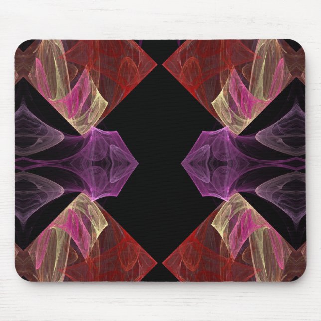 Red n Lila Fractal Mousepad Musmatta (Framsidan)