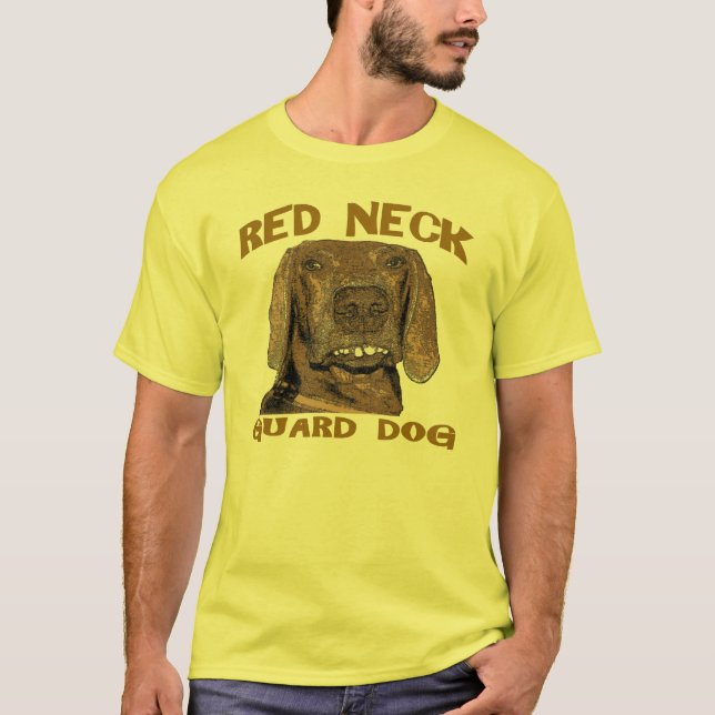 RED NACKE GUARD HUND ARD TEE SHIRT (Framsida)