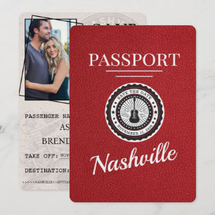 Red Nashville Passport Spara datum Datumet