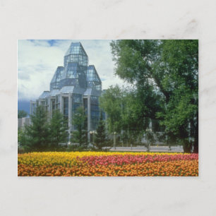 Red National Art Gallery, Ottawa, blommor från Kan Vykort