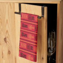 Red Native Mönster Ethnic Tribe Boho Culture