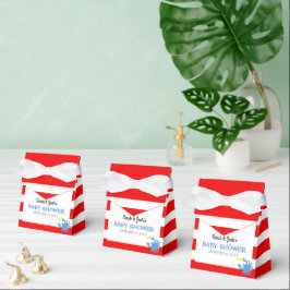 Red Nautical Blue Crab Baby Shower Presentaskar