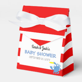 Red Nautical Blue Crab Baby Shower Presentaskar