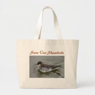 Red-Necked Phalarope Bag by RoseWrites Jumbo Tygkasse
