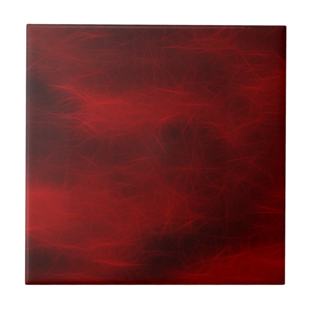 Red Neon Ljus Fantasy Ceramic Tile Kakelplatta (Framsidan)