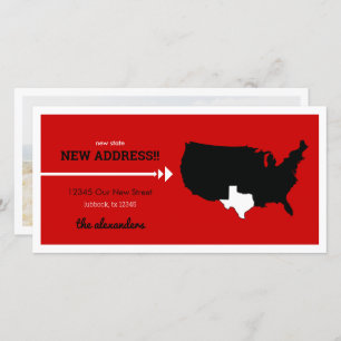 Red New State, Ny adress! Texas Flytta