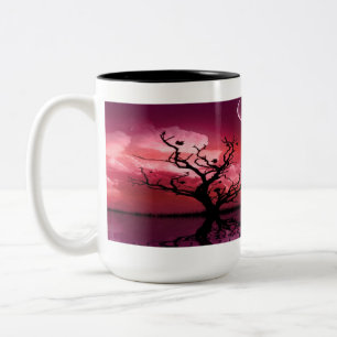 Red Nght Himlar Reflection Scenia Coffee Mugg