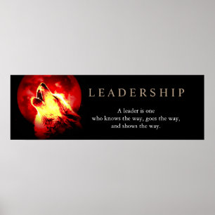 Red Night Fullmoon LeaPoster Varg Poster