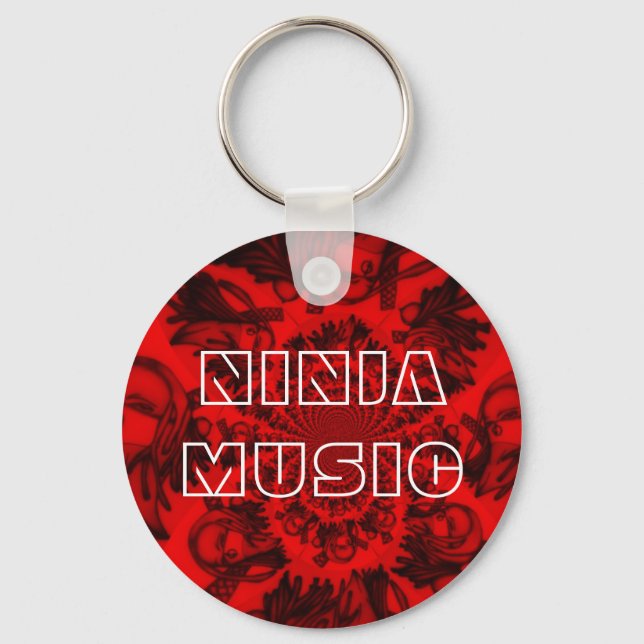 Red Ninja Music Nyckelring (Framsida)