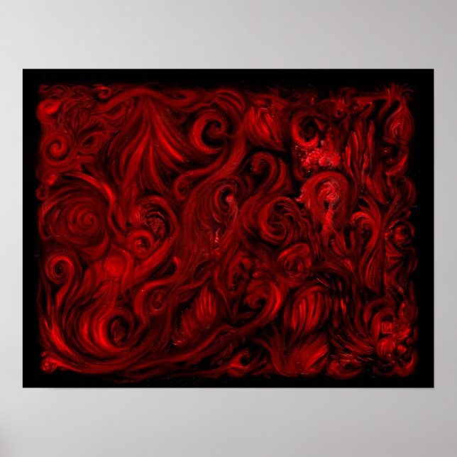 Red No. 5 Oil on Linen by Toby Mikle 2015 Poster (Framsidan)