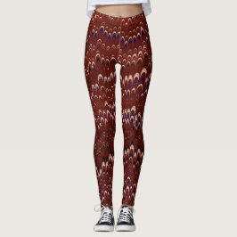 Red Nonpareil Marcular Leggings