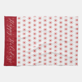 Red Nordic Glad helg Kitchen Towel Kökshandduk