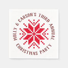 Red Nordic jul Sweater Helgdag Pappersservett