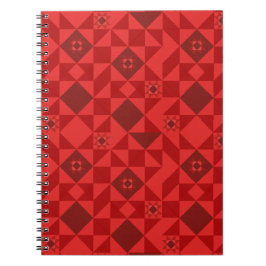 Red Nordic Star Christmas Bright Anteckningsbok