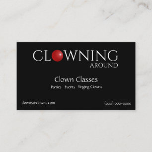 Red Nose Clown Logotyper Visitkort