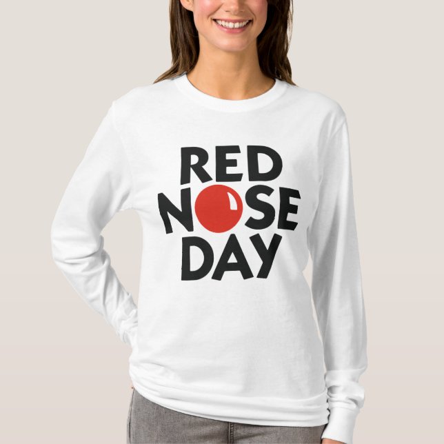 "Red Nose Day" Kvinnors TSHIRT T-shirt (Framsida)