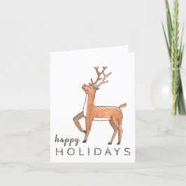 Red Nposed Reindeer Helgdag Card Tack Kort
