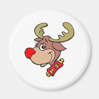 Red Nposed Reindeer Magnet