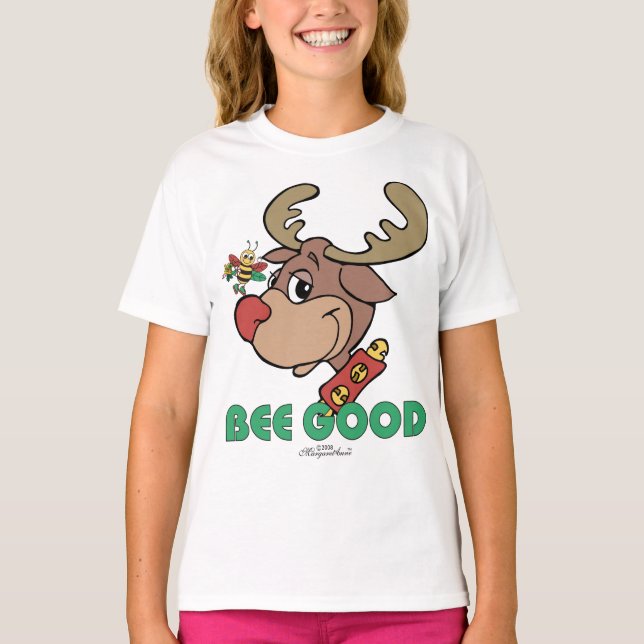 Red-Nposed Reindeer Tee Shirt (Framsida)