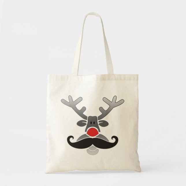 Red NSES med Mustache Tygkasse (Framsidan)