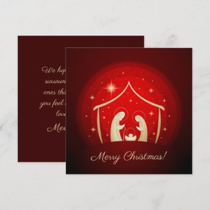 Red Ntivity God jul Julkort