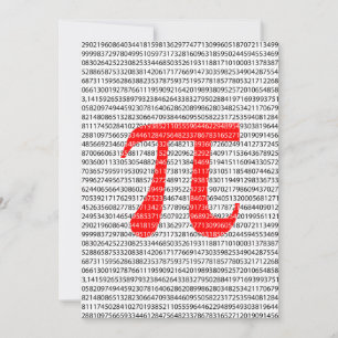 Red Number pi är en matematisk konstant symbol