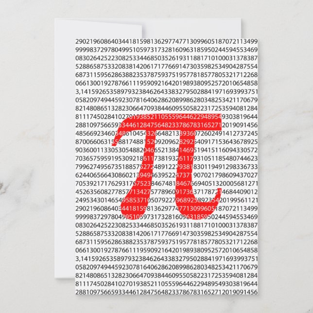 Red Number pi är en matematisk konstant symbol (Framsida)