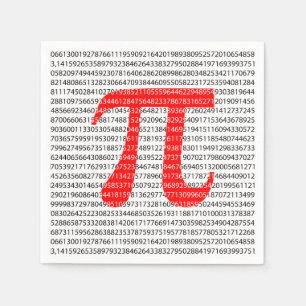 Red Number pi är en matematisk konstant symbol Pappersservett