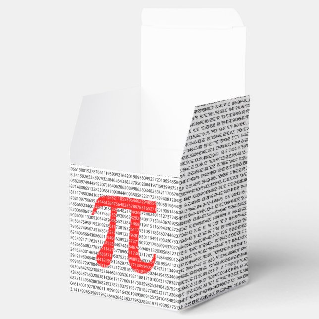 Red Number pi är en matematisk konstant symbol Presentaskar (Öppnad)