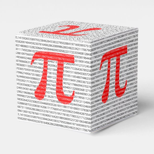 Red Number pi är en matematisk konstant symbol Presentaskar (Framsidan Sidan)