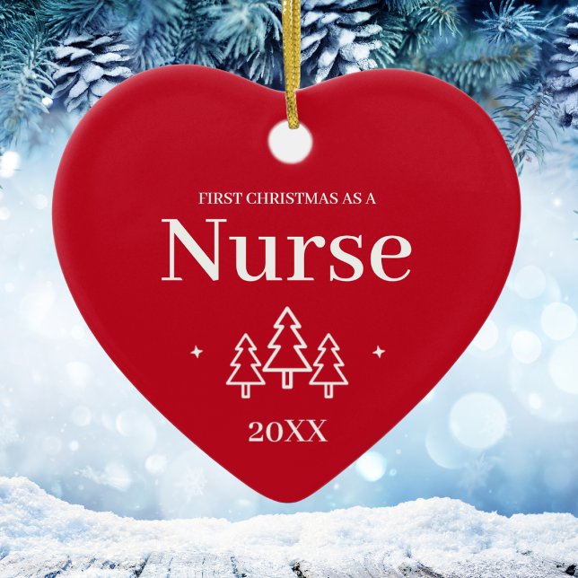 Red Nurse Första julen Ornament (Red Nurse First Christmas Ornament
)