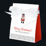 Red Nutcracker-Helgdag Presentaskar<br><div class="desc">En söt julfest. Anpassa den med din Julhälsningar och namn. Designad av Blackberry Boulevard.</div>
