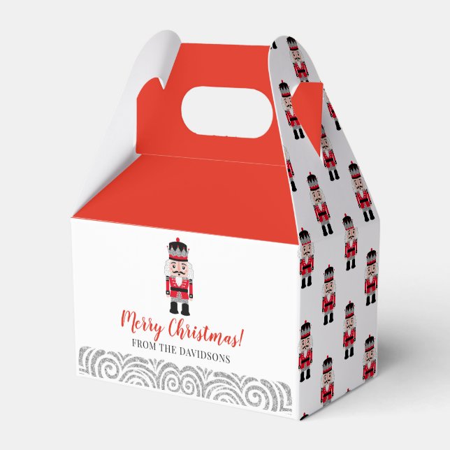 Red Nutcracker-Helgdag Presentaskar (Framsidan Sidan)