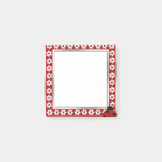 Red Nyckelpiga Post-it® Notes Post-it Block