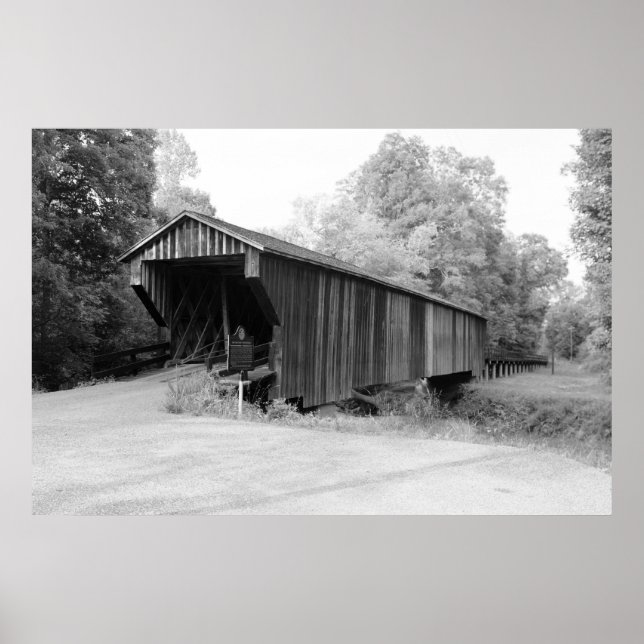 Red Oak Bäck Bridge Poster (Framsidan)