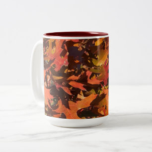 Red Oak Löv, Wisconsin Två-Tonad Mugg