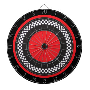 Red och Black Checkered Piltavla