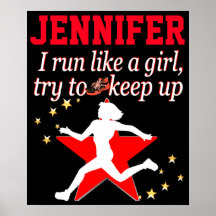 RED OCH BLACK SPRINGA LIKSOM EN GIRL-PERSONLIG POS