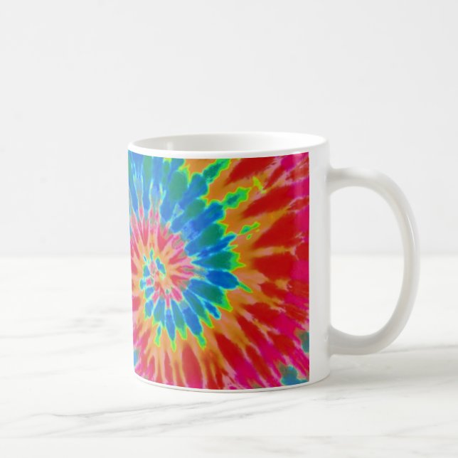 Red och Blue Spiral Tie Dye Mugg (Höger)