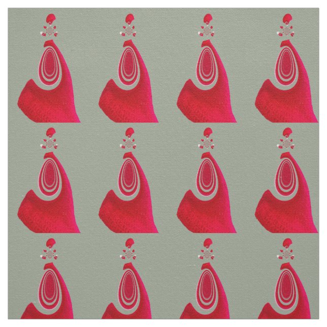 Red och Grått Smart Posch Design Tyg (Provkarta)