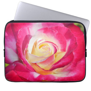 Red och gul ros skriver ut laptop sleeve