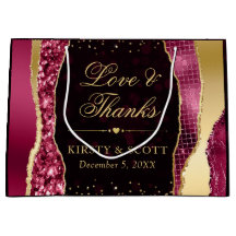 Red och Guld Glam Tårar Bokeh Bröllop