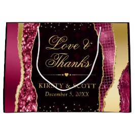 Red och Guld Glam Tårar Bokeh Bröllop