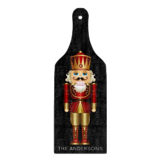 Red och Guld Nutcracker på Black