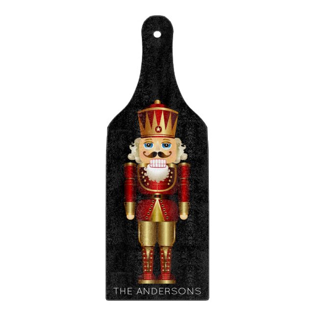 Red och Guld Nutcracker på Black (Framsidan)