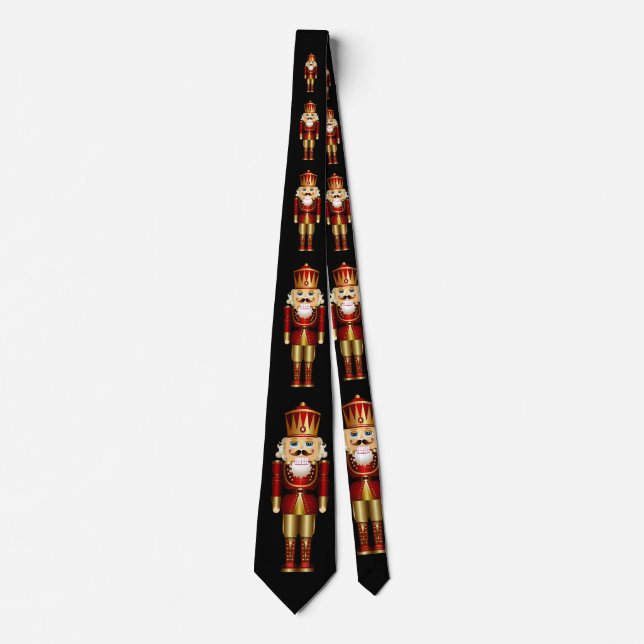 Red och Guld Nutcrackers Neck Tie Slips (Framsida)