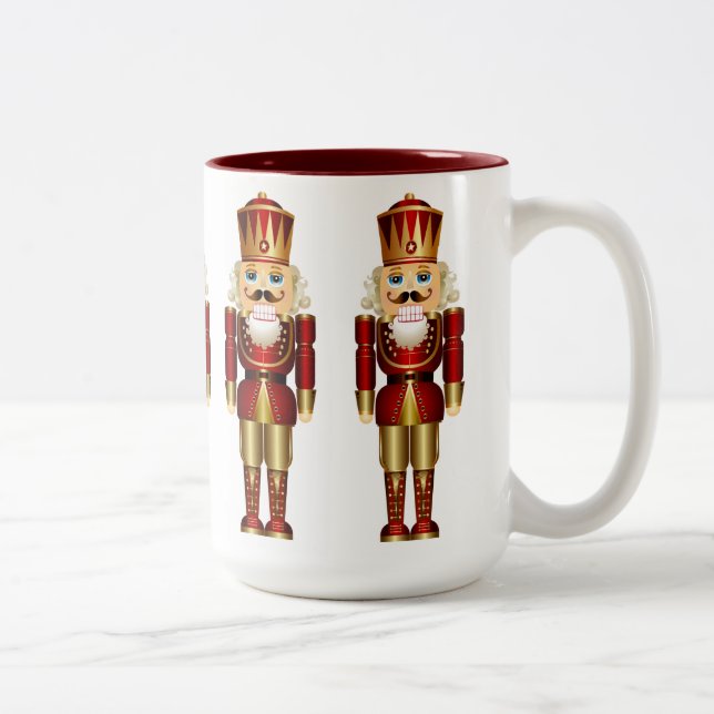 Red och Guld Nutcrackers Two-Tone Coffee Mugg (Höger)