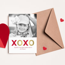 Red och Guld XOXO Kids Classroom Photo Valentiness