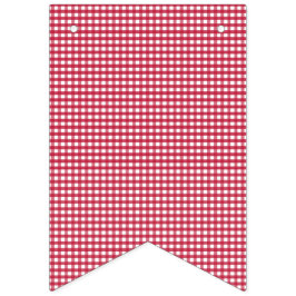 Red och White Gingham. Vimplar